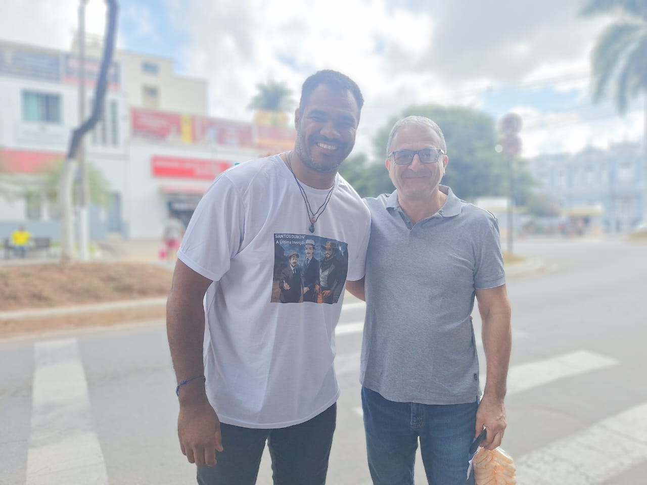 Direção da série “Santos Dumont – A Última Invenção” recebe visita do produtor Fabio Golombek